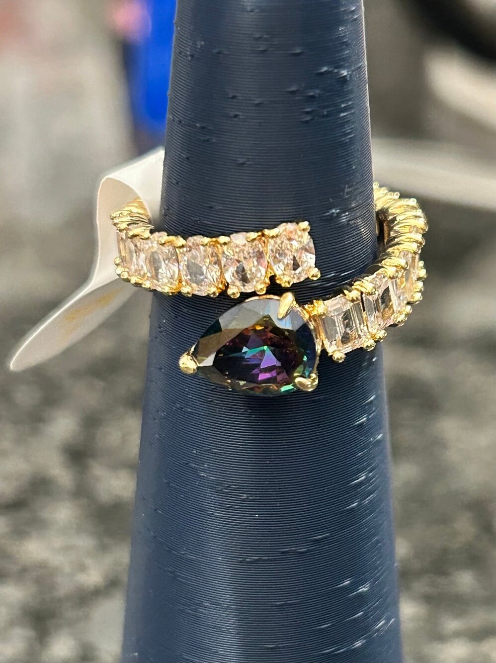Bomb Party June Birthday 2026 Ring Sz 7.                Midnight Teardrop